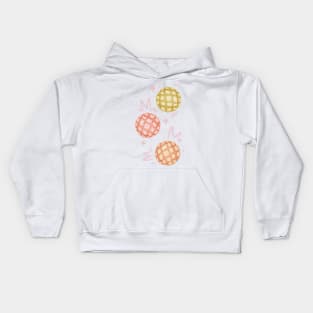 Melon Pan Bread Illustration - With Background Kids Hoodie